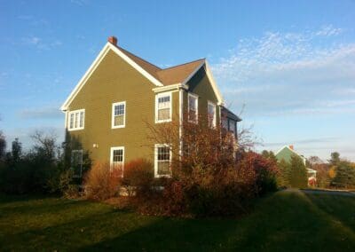 This is an exterior painting project in Bradly Scarborough Me