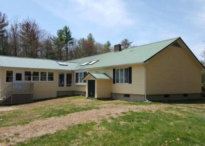 This is an exterior painting project in Goodwin Mills Limington Me