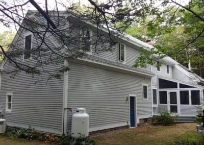 This is an exterior painting project