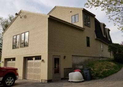 This is an exterior painting project in North St Kennebunk Me